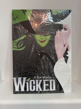 Vintage Inspired Wicked Broadway Musical 2003 Wall Art Poster Green, Black White